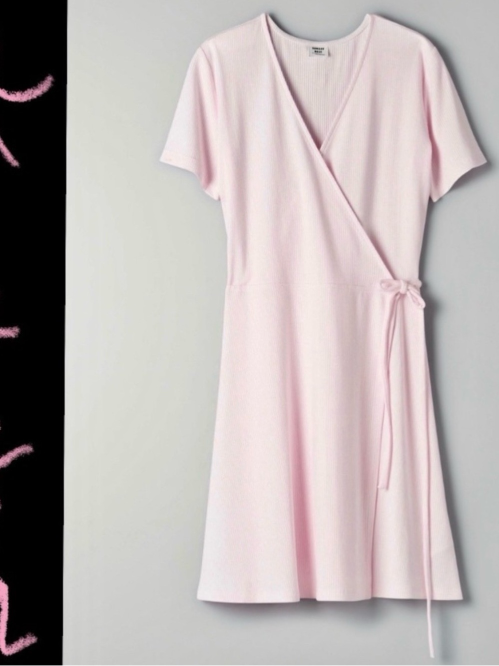 Sunday Best Light Pink Mini Wrap Dress Size Small New Without Tags